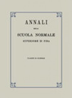 Annali Della Scuola Normale Superiore Di Pisa-classe Di Scienze