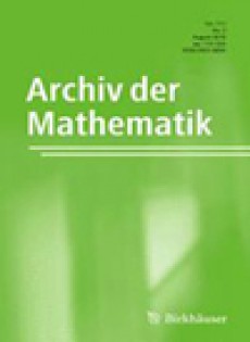 Archiv Der Mathematik