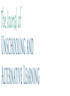 Journal Of Unschooling And Alternative Learning